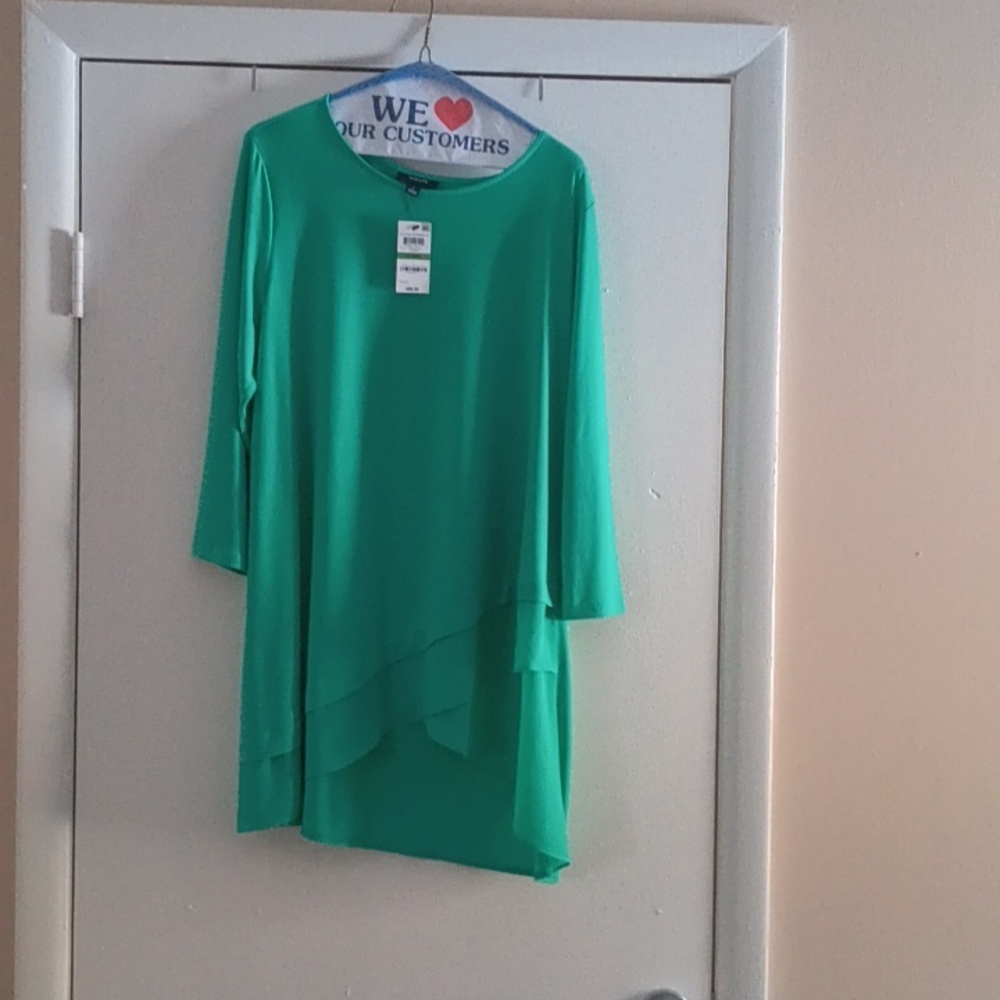 Alfani Elements size L color Green 3/4 sleeve